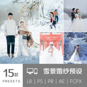 15 Tone Màu Thích Hợp Ảnh Chụp Chân Dung - Ảnh Cưới Mùa Đông (XMP/LR/CUBE/DNG)