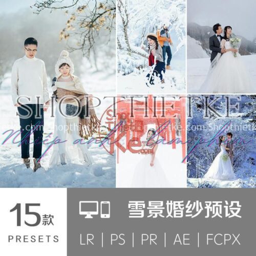 15 Tone Màu Thích Hợp Ảnh Chụp Chân Dung - Ảnh Cưới Mùa Đông (XMP/LR/CUBE/DNG)