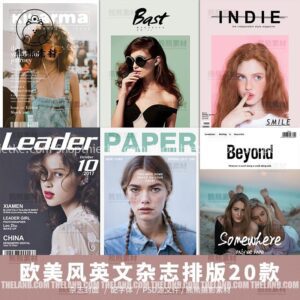 10 Mẫu Bìa Ảnh Chân Dung Phong Cách Âu – Mỹ Cập Nhật 2022 (PSD Kèm Font)