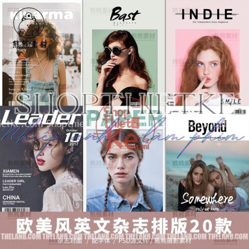 10 Mẫu Bìa Ảnh Chân Dung Phong Cách Âu – Mỹ Cập Nhật 2022 (PSD Kèm Font)