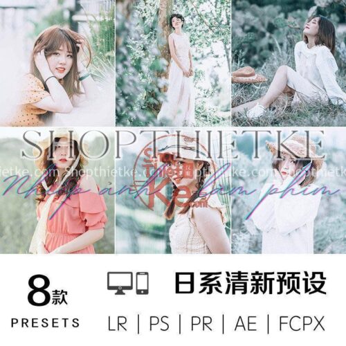 08 Tone Màu Nhật Bản Tươi Và Trong Sáng Thích Hợp Ảnh Chân Dung Ngoài Trời (LR/PS/PR/AE/FPCX)