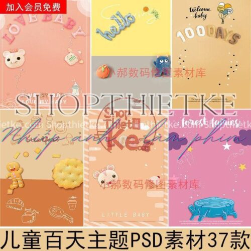 37 Mẫu Background PSD Thích Hợp Ảnh Trẻ Sơ Sinh, Trẻ Em Mới Nhất 2023 (PSD)
