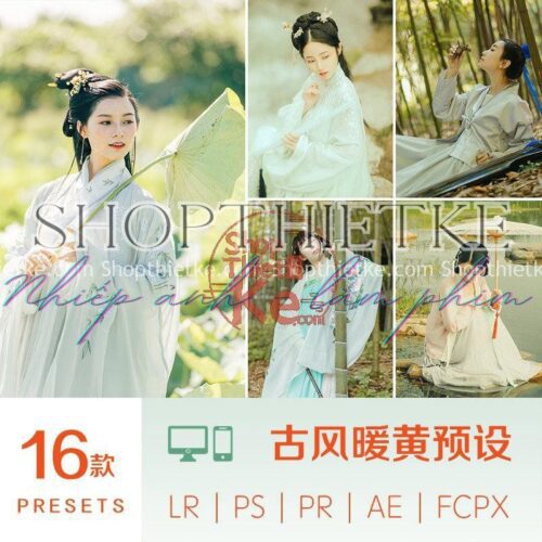16 Tone Màu Cổ Trang Đặc Biệt Từ China Thích Hợp Concept Hán Phục (XMP/LR/DNG/CUBE)