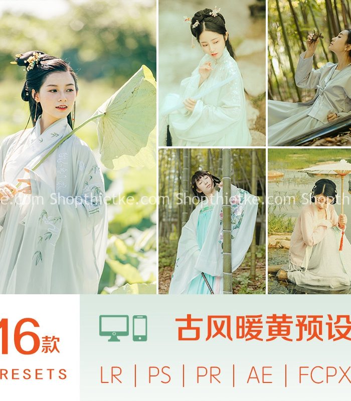 Trang chủ 320 16 Tone Màu Cổ Trang Đặc Biệt Từ China Thích Hợp Concept Hán Phục (XMP/LR/DNG/CUBE)