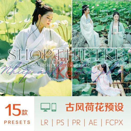 15 Tone Màu Xanh Nhẹ Nhàng Thích Hợp Concept Cổ Trang Và Ao Sen (XMP/LR/DNG/CUBE Kèm Khói)