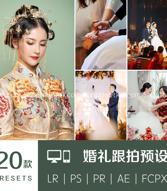 Sản Phẩm Đang Giảm Giá 409 20 Cài Đặt Trước Dùng Cho Ảnh Cưới, Phóng Sự Cưới, Tiệc Cưới Update 2022 (XMP/LR/DNG/CUBE)