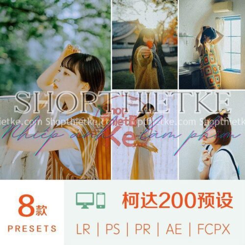 08 Tone Màu Nhật Bản Kodak 200 Phù Hợp Ảnh Chân Dung Ngoại Cảnh (XMP/DNG/CUBE)