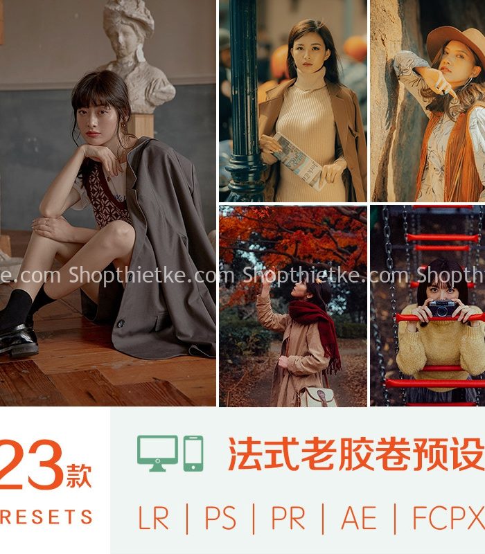 Sản Phẩm Đang Giảm Giá 403 23 Tone Màu Phim Cổ Điển Kiểu Pháp Phù Hợp Nhiều Thể Loại Ảnh Châu Á (XMP/DNG/CUBE)