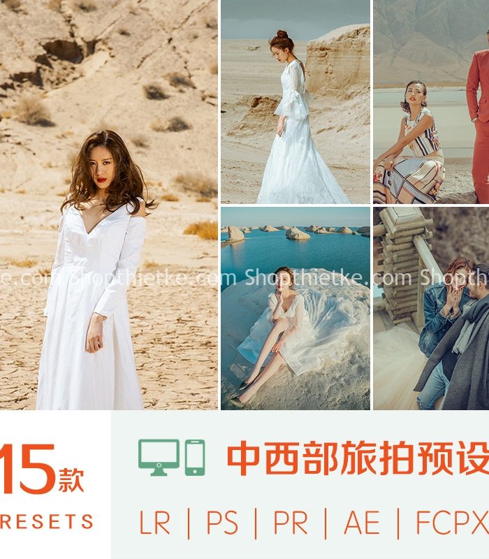 15 Tone Màu Ảnh Cưới Tone Màu Nóng Bỏng Thích Hợp Chụp Khung Cảnh Bãi Cát, Đồi Cát (XMP/LR/DNG/CUBE)