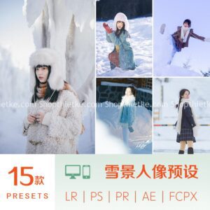 15 Tone Màu Ảnh Chân Dung Thích Hợp Ảnh Chụp Tuyết, Ảnh Mùa Đông (XMP/LR/DNG/CUBE)
