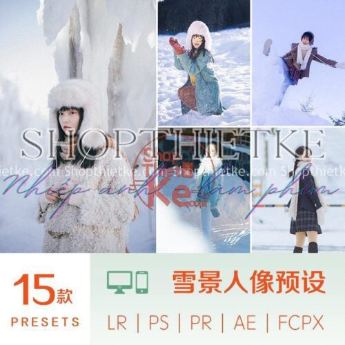 15 Tone Màu Ảnh Chân Dung Thích Hợp Ảnh Chụp Tuyết, Ảnh Mùa Đông (XMP/LR/DNG/CUBE)