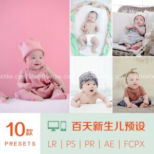 10 Tone Màu Chụp Ảnh Sơ Sinh Trong Nhà Tone Màu Trong Trẻo (XMP/LR/DNG/CUBE)