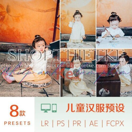 8 Tone Màu Thích Hợp Chụp Ảnh Trẻ Em Studio Phong Cách China (XMP/LR/DNG/CUBE)