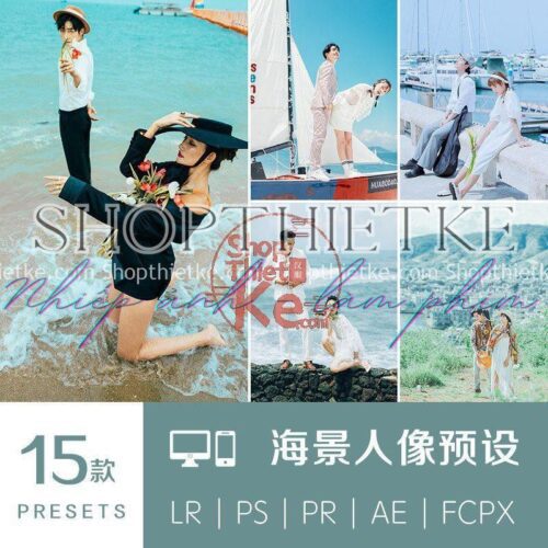 15 Tone Màu Trong Trẻo Phong Cách China Thích Hợp Ảnh Ngoại Cảnh, Ảnh Biển, Cây Cối (XMP/DNG/CUBE)