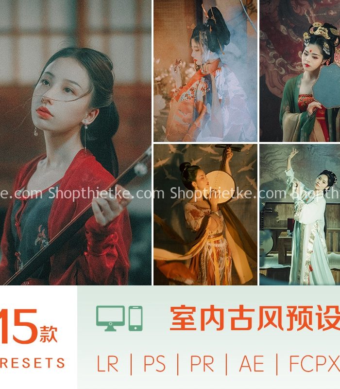 Trang chủ 321 15 Preset Thích Hợp Ảnh Cổ Trang Trong Nhà, Studio Tone Màu Retro (XMP/LR/DNG/CUBE)