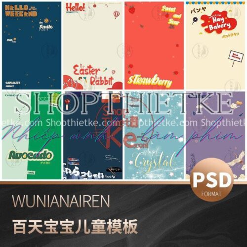 10 Mẫu Background Edit Ảnh Chụp Baby Studio Phong Cách Cute, Đơn Giản (PSD)