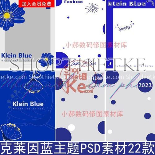 22 Mẫu Bìa Ảnh Cho Trẻ Em Chụp Studio Tone Màu Xanh Blue Mới Nhất 2022 (PSD)