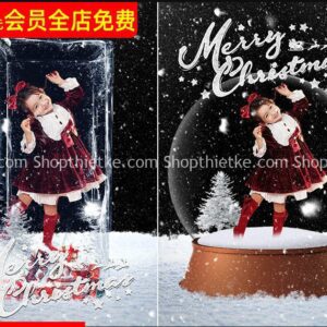 09 Mẫu PSD Background Edit Ảnh Studio Chủ Đề Giáng Sinh Trending 2023 (PSD)