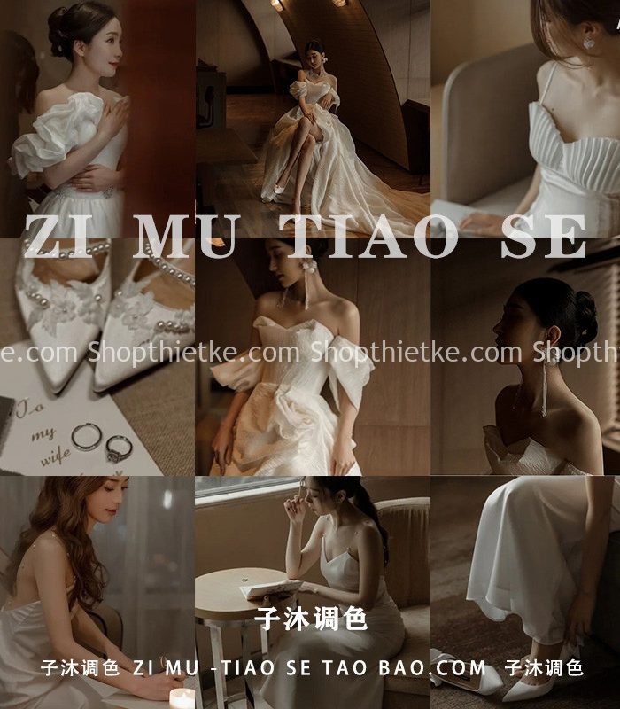 08 Tone Màu Nâu Hàn Quốc Thích Hợp Ảnh Cưới, Phóng Sự Cưới (XMP/DNG/CUBE)