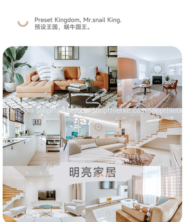 06 Tone Màu Be Sang Trọng Dành Cho Ảnh Nội Thất (XMP/LR/DNG/CUBE)