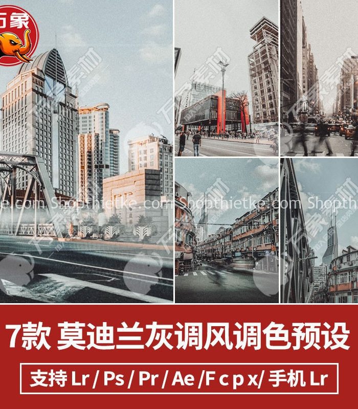 07 Tone Màu City Morandi Grey Ấn Tượng Cho Ảnh Phong Cảnh (XMP/LR/CUBE)
