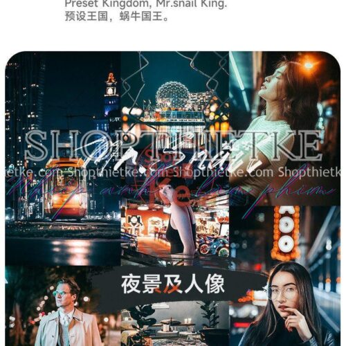 20 Tone Màu Ấn Tượng Cho Ảnh Chân Dung Và Chụp Đêm (XMP/LR/DNG/CUBE)