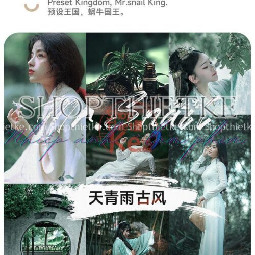 09 Tone Màu Tianqingyu Phong cách Cổ Xưa Đầy Cảm Xúc (XMP/LR/DNG/CUBE)