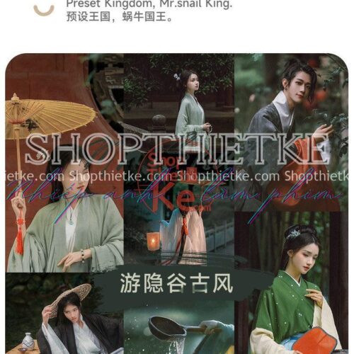 07 Tone Màu Cổ Trang Mới Nhất 2023 Thích Hợp Ảnh Outdoor (XMP/LR/DNG/CUBE)