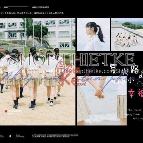 45 Kiểu Bìa Tạp Chí Phong Cách Nhật Bản Thích Hợp Ảnh Kỷ Yếu, Ảnh Cưới (PSD)