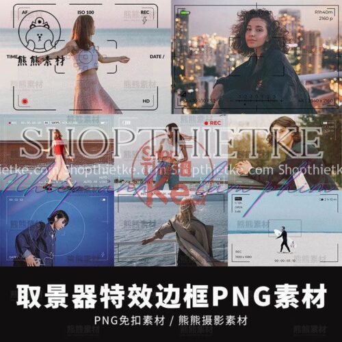 30 Overlays Hiệu Ứng Ống Kính Ngắm Máy Ảnh, Quay Film Cực Chi Tiết (PNG)