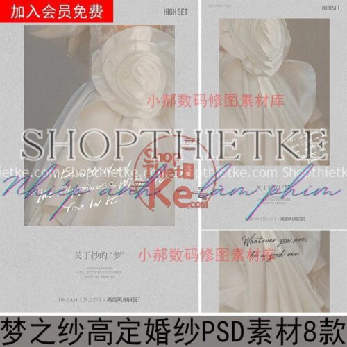 08 Mẫu PSD Khung Ảnh Cưới Studio Thiết Kế Font Chữ Nhẹ Nhàng, Lịch Lãm (PSD)