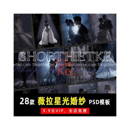 28 Mẫu PSD Background Dải Ngân Hà Đầy Sao Từ Studio Ảnh Cưới Vera Beauty Ji Xiaohongshu (PSD)