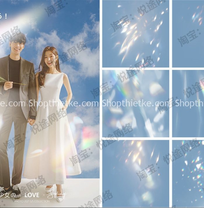 67 Hiệu Ứng Cầu Vồng Pha Lê Cực Đẹp Edit Ảnh Chill Cho Ảnh Cưới (PSD)