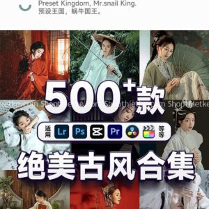 23 Bộ Preset Với Hơn 500 Màu Chỉ Dành Riêng Cho Ảnh Cổ Trang Update 2023 (XMP/LUTs)