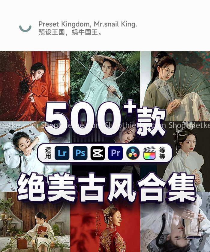 Sản Phẩm Đang Giảm Giá 337 23 Bộ Preset Với Hơn 500 Màu Chỉ Dành Riêng Cho Ảnh Cổ Trang Update 2023 (XMP/LUTs)