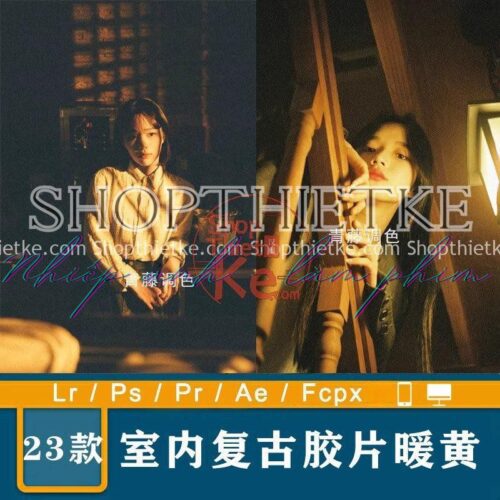 23 Tone Màu Vàng Ấm Thích Hợp Ảnh Chụp Studio Trong Nhà Phong Cách Cổ Điển Trung Quốc (XMP/DNG/CUBE)