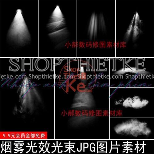 24 Hiệu Ứng Ánh Sáng Downlight Kèm Khói Bụi Ghép Ảnh Idol (JPG Kèm Brush)