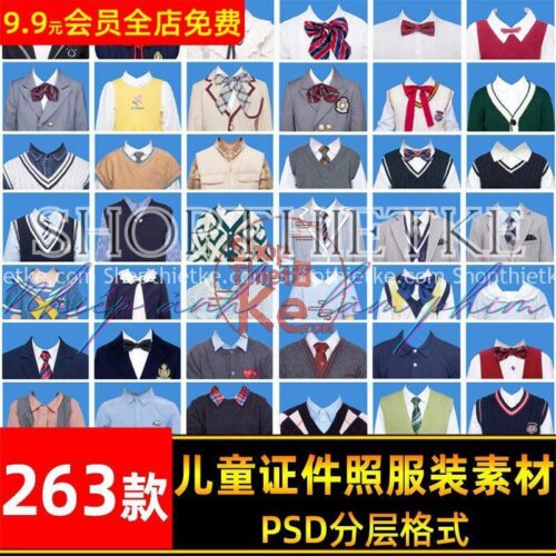263 Mẫu Áo Học Sinh Ghép Ảnh Thẻ Cho Bé Trai Và Bé Gái Update 2023 (PSD/PNG)