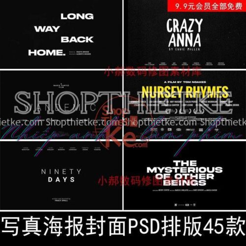 45 PSD Bìa Ảnh Phong Cách Giới Thiệu Và Kết Thúc Film Hongkong Mới Nhất (PSD)