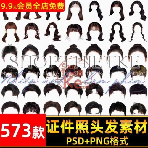 573 Mẫu Tóc Nam Nữ Ghép Ảnh Thẻ Cập Nhật Mới Nhất 2023 (PSD/PNG)