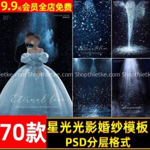 70 Background Cao Cấp Ghép Ảnh Cưới Studio Chủ Đề Ánh Sáng Diệu Kỳ (PSD)