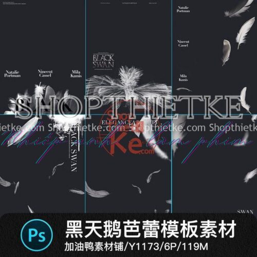 06 Mẫu Background Lông Vũ Ghép Ảnh Bale, Độ Phân Giải Chi Tiết Cao (PSD)