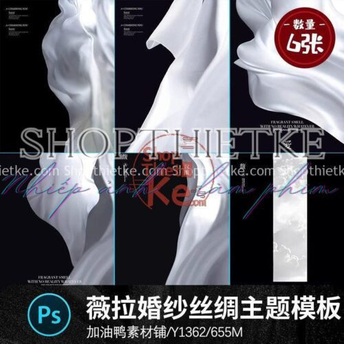 06 Mẫu Background Lụa Ghép Ảnh Cưới Studio Mới Nhất 2023 (PSD)