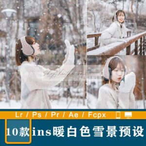 10 Tone Màu Chụp Ảnh Mùa Đông, Chụp Với Tuyết Rơi (XMP/DNG/CUBE)