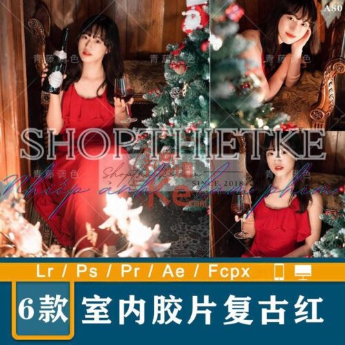 06 Tone Màu Retro Cho Ảnh Chụp Lễ Giáng Sinh Trong Nhà Phong Cách Nhật (XMP/LR/DNG/CUBE)