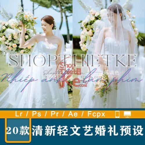 20 Tone Màu Tươi Mới Và Nhẹ Nhàng Thích Hợp Ảnh Cưới Ngoại Cảnh (XMP/LR/DNG/CUBE)