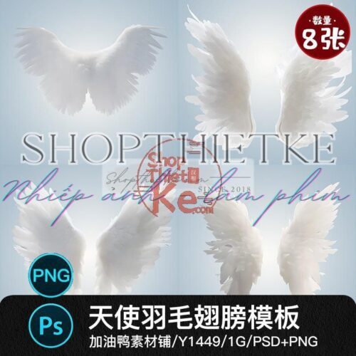 08 Mẫu Đôi Cánh Nữ Thần Sắc Nét Ghép Ảnh Đẹp Bao Phê (PSD/PNG/JPG)