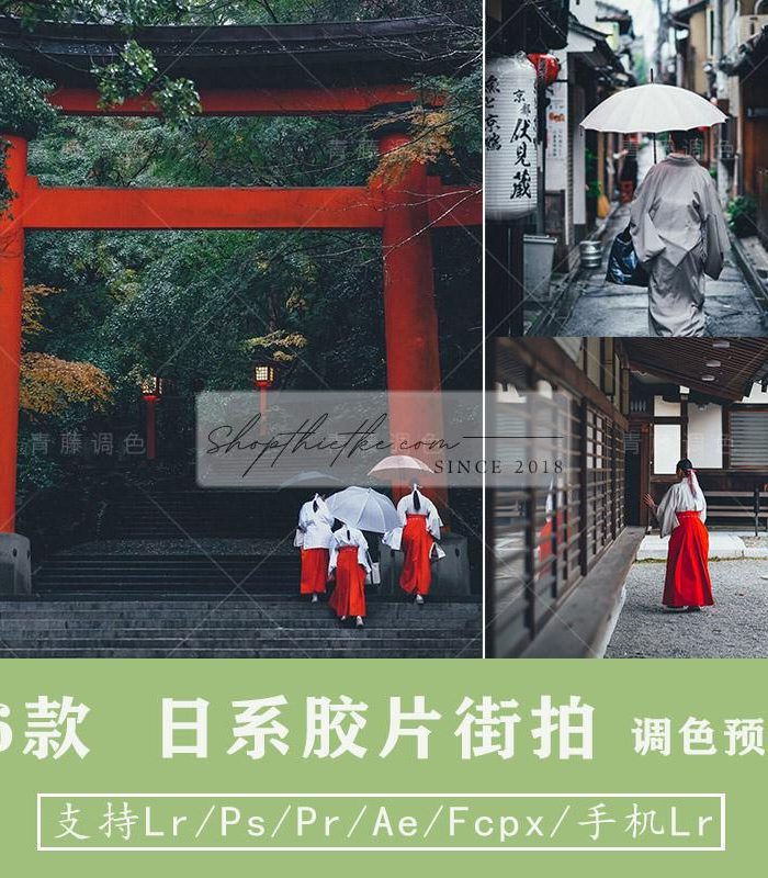 06 Tone Màu Film Nhật Bản Thích Hợp Ảnh Chụp Đường Phố, Phong Cảnh (XMP/LR/DNG/CUBE)