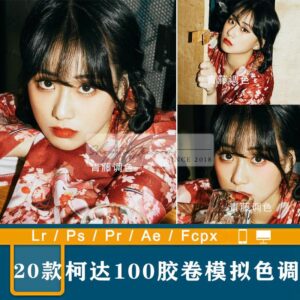 20 Tone Màu Film Analog Kodak 100 Cho Ảnh Chân Dung Kiểu Nhật Bản (XMP/DNG/CUBE)