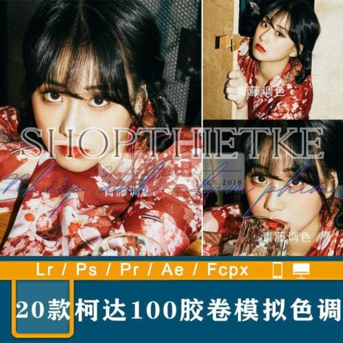 20 Tone Màu Film Analog Kodak 100 Cho Ảnh Chân Dung Kiểu Nhật Bản (XMP/DNG/CUBE)